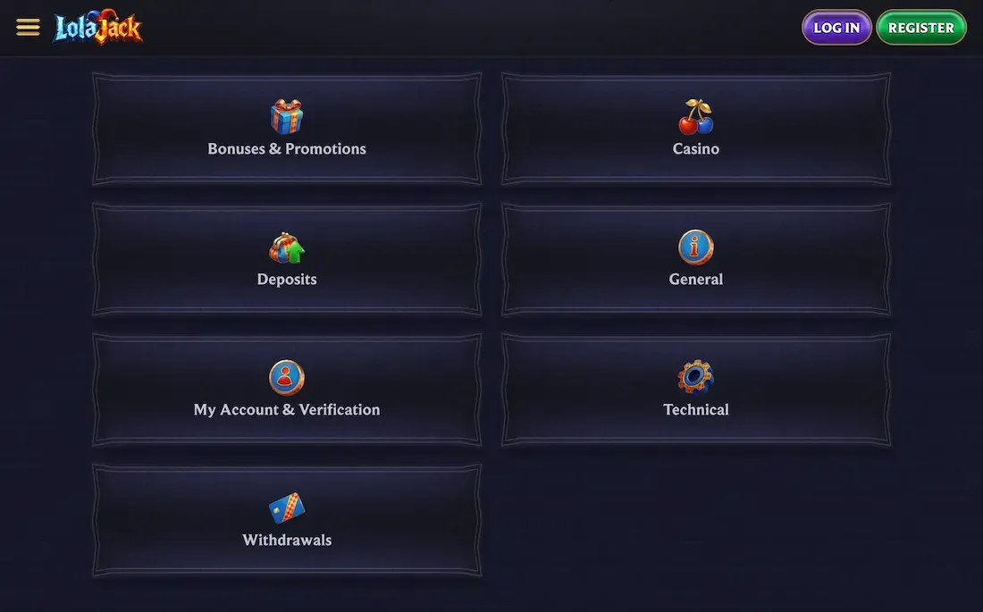 lolajack casino faq
