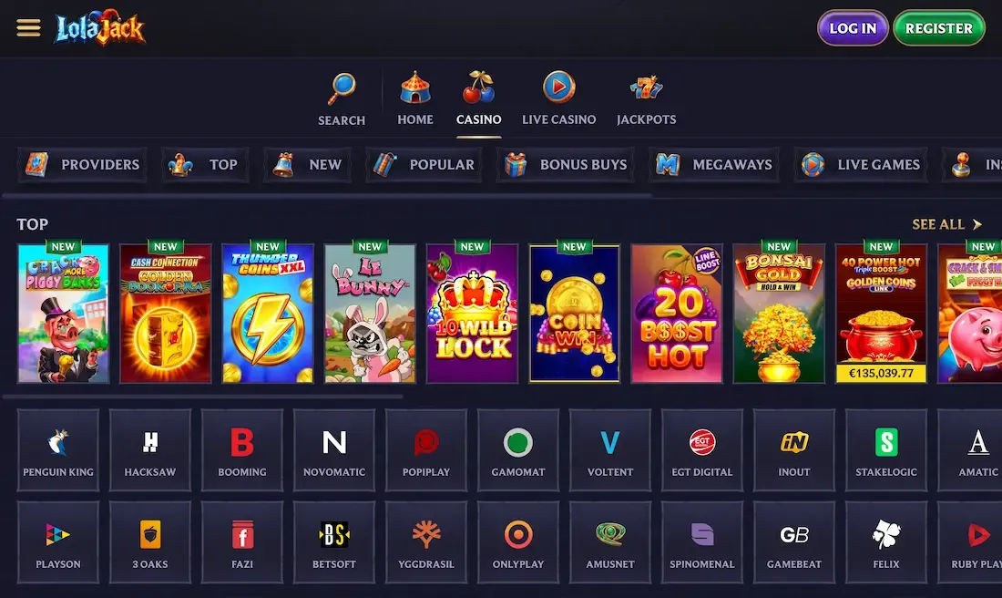 lolajack casino games